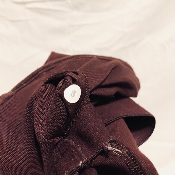 Lululemon Burgundy Tank+Built in Demi Bra - Picture 4 of 5